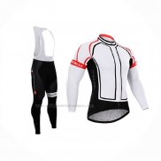 2015 Abbigliamento Ciclismo Castelli Bianco Manica Lunga e Salopette