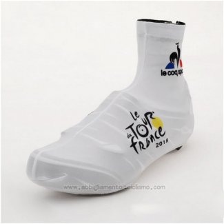 2015 Tour de France Copriscarpe Ciclismo Bianco