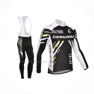 2013 Abbigliamento Ciclismo Cannondale Nero Manica Lunga e Salopette