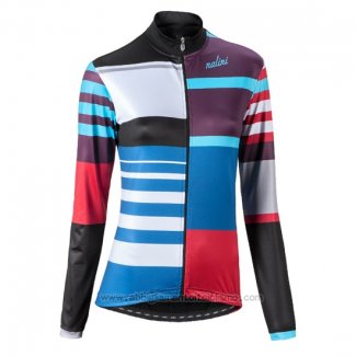 2016 Abbigliamento Ciclismo Donne Nalini Nero Rosso Manica Lunga