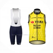 2024 Gilet Antivento Jumbo Visma Giallo e Salopette