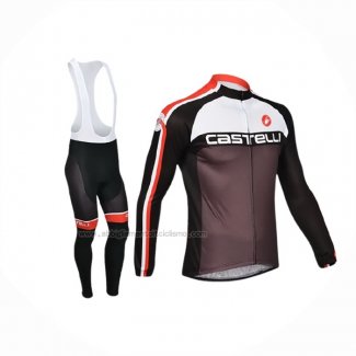 2013 Abbigliamento Ciclismo Castelli Fuxia Manica Lunga e Salopette