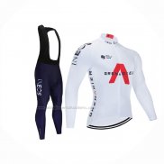 2021 Abbigliamento Ciclismo INEOS Grenadiers Bianco Manica Lunga e Salopette