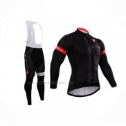 2015 Abbigliamento Ciclismo Castelli Spento Nero Manica Lunga e Salopette