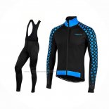 2019 Abbigliamento Ciclismo Nalini CRIT 3l 2.0 Nero Blu Manica Lunga e Salopette