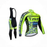 2021 Abbigliamento Ciclismo Tinkoff Giallo Manica Lunga e Salopette