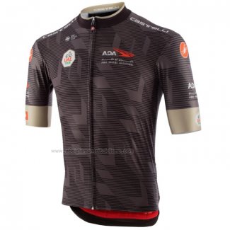 2020 Abbigliamento Ciclismo UAE Tour Marrone Manica Corta