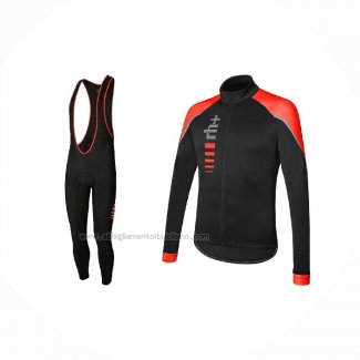 2021 Abbigliamento Ciclismo RH+ Rosso Manica Lunga e Salopette(3)