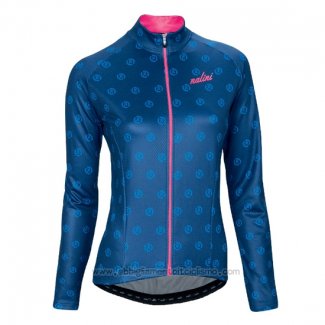 2016 Abbigliamento Ciclismo Donne Nalini Rosa Blu Manica Lunga