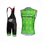 2016 Gilet Antivento Cannondale Verde Nero e Salopette