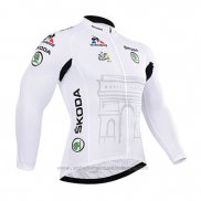 2015 Abbigliamento Ciclismo Tour de France Bianco Manica Lunga