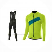 2021 Abbigliamento Ciclismo Loffler Verde Manica Lunga e Salopette