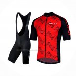 2019 Abbigliamento Ciclismo Nalini Podio 2.0 Nero Rosso Manica Corta e Salopette