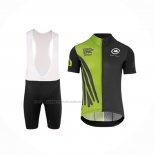 2018 Abbigliamento Ciclismo Assos SS.Capeepicxc Verde Manica Corta e Salopette